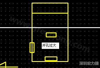 PCB設計時后焊元件焊盤開孔過大容易使焊錫流進插座造成短路。